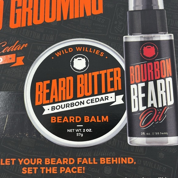 WILD WILLIES Premium Gift Set Beard Oil Beard Butter And Brush for Men New - Picture 9 of 11